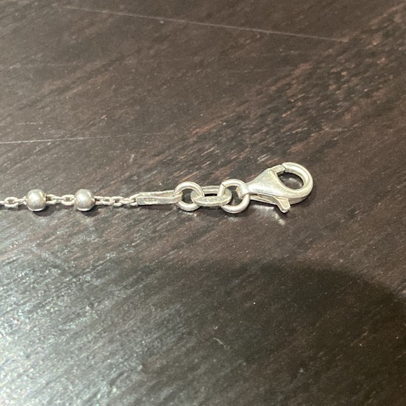 Sterling Silver w/CZ Crucifix Bracelet - Picture 4 of 6